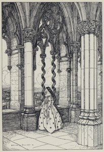 Tennyson, ilustracja do snu o pięknych kobietach i innych wierszy autorstwa Edmund Joseph after Sullivan