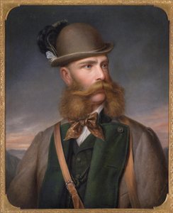 Portret Franciszka Józefa I Austriackiego w stroju myśliwskim, 1877