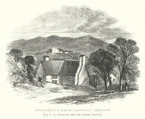 Dom Myddeltona w Lime-Hill, Denbigh (grawerowanie)