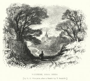 Whitkirk, niedaleko Leeds (grawerowanie)