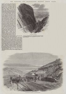 Kolej Newtown i Machynlleth, Północna Walia autorstwa Edmund Morison Wimperis