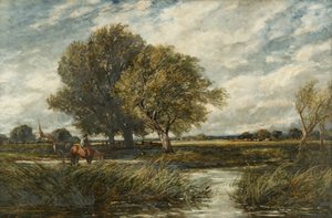 Podlewanie koni autorstwa Edmund Morison Wimperis