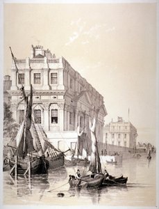 Royal Naval Hospital, Greenwich, Londyn, 1838. autorstwa Edmund Patten