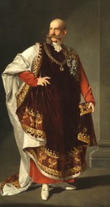 Cesarz Franciszek Józef I w insygniach Orderu Złotego Runa autorstwa Edmund Pölz