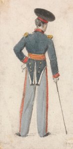 Widok żołnierza z tyłu autorstwa Edmund Thomas Parris