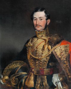 Kapitan F Farquharson z Eastbury, Dorset, 7. Hussars, 1836 r autorstwa Edmund Thomas Parris