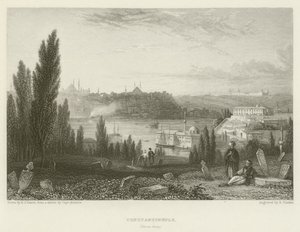Konstantynopol, z Pera autorstwa Edmund Thomas Parris