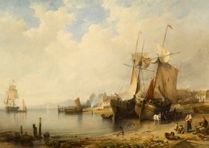 Odpływ: Dundee z Broughty Ferry autorstwa Edmund Thornton Crawford