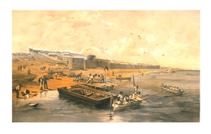 Twierdza Yenikale, z widokiem na Morze Azoff, 1855.