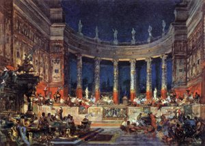 Uczta u Nerona autorstwa Edoardo Marchioro