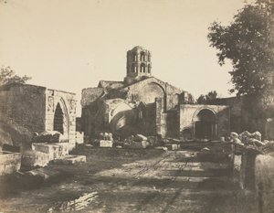 Saint-Honorat, w pobliżu Arles autorstwa Edouard Denis Baldus