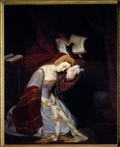 Anna Boleyn w Tower of London (1536) autorstwa Edouard (1799 1877) Cibot