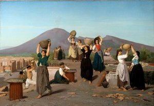 Scena wykopalisk w Pompejach Obraz Edouarda Saina (1830-1910) 1865 nd. 1,2 x 1,72 m Paryż, musee d