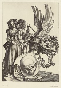 [Herb z czaszką autorstwa Albrechta Dürera]. autorstwa Édouard Baldus