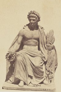 ["Zachęta", rzeźba Nanteuila, dekoracja Luwru, Paryż]. autorstwa Édouard Baldus