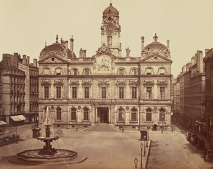 Lyon. Ratusz autorstwa Édouard Baldus