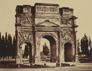 Pomarańczowy. Antyczny łuk autorstwa Édouard Baldus