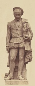["Pilon", statua autorstwa Louisa Despreza, dekoracja Luwru, Paryż]. autorstwa Édouard Baldus