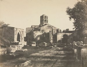 Saint-Honorat, niedaleko Arles autorstwa Édouard Baldus