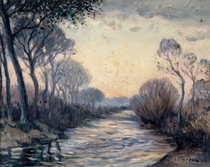 Rzeka Cagnes autorstwa Edouard Chappel