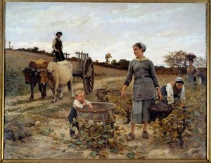 Narożnik winorośli w Langwedocji Obraz Edouarda Debata Ponsana (1847-1913) 1886 nd. 2,02x2,6 m Nantes, Musee des Beaux Arts