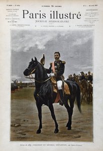 Portret konny generała Georgesa Boulangera (1837-1891), polityka „według Edouarda Debata Ponsana (Debat-Ponsan autorstwa Edouard Debat Ponsan