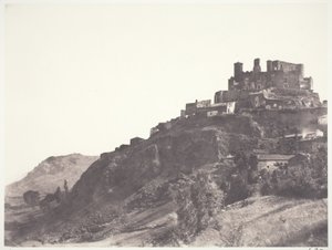 Chateau de Murol w Owernii autorstwa Edouard Denis Baldus