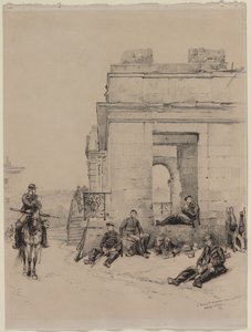 Odpoczynek żołnierzy, 1878. autorstwa Jean Baptiste Edouard Detaille