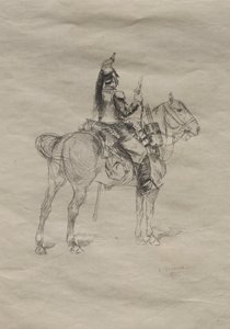 Kawalerzysta, 1875. autorstwa Jean Baptiste Edouard Detaille