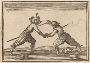 Pojedynek na miecze autorstwa Edouard Eckman after Jacques Callot