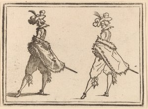 Pan widziany z boku autorstwa Edouard Eckman after Jacques Callot