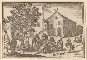 Tawerna autorstwa Edouard Eckman after Jacques Callot