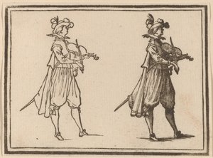 Skrzypek autorstwa Edouard Eckman after Jacques Callot