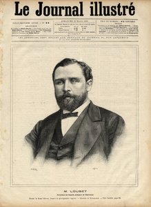 Emile Loubet (1836-1929) w 1892 (przewodniczący rady - minister spraw wewnętrznych) Grawer Navellier w „The Illustrous Journal” z 1892