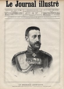 Portret wielkiego księcia Konstantyna Nikołajewicza Rosji (wielkiego księcia Konstantyna Nikołajewicza Rosji lub Konstantyna Nikołajewicza Romanowa