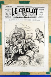 Okładka „Le Grelot”, numer 439, Satyryka w Kolorach autorstwa Edouard Guillaumin Pepin