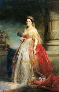 Mathilde Laetitia Wilhelmine Bonaparte (1820-1904) 1861 (olej na płótnie) autorstwa Edouard Louis Dubufe