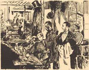 W kawiarni autorstwa Édouard Manet