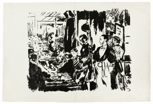 W kawiarni (tablica niepublikowana) autorstwa Édouard Manet