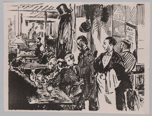 W kawiarni autorstwa Édouard Manet