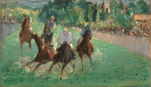Na wyścigach ok. 1875. autorstwa Édouard Manet
