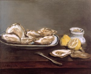 ostrygi autorstwa Édouard Manet