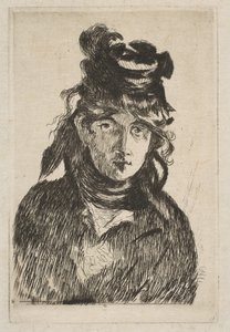 Berthe Morisot, 1872. autorstwa Édouard Manet