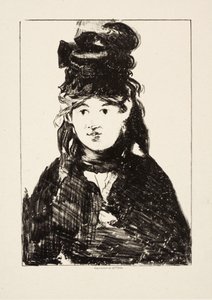 Berthe Morisot, ok.1872 autorstwa Édouard Manet
