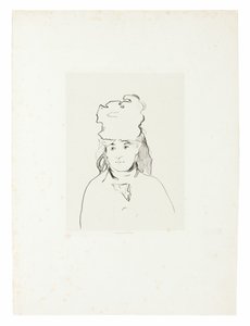Berthe Morisot w sylwetce autorstwa Édouard Manet