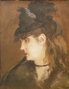 Berthe Morisot w czarnym kapeluszu