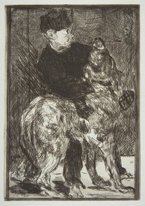 Chłopiec i pies, 1862. autorstwa Édouard Manet