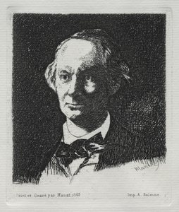 Charles Baudelaire, 1869. autorstwa Édouard Manet