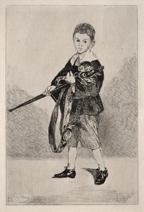 Dziecko z mieczem, zwrócone w lewo. autorstwa Édouard Manet