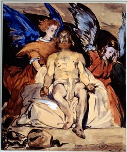 Chrystus z aniołami Akwarela, gwasz i tusz do porcelany – Edouard Manet (1832-1883) 1864 nd. 0,32x0,27 m Paryż, musee d